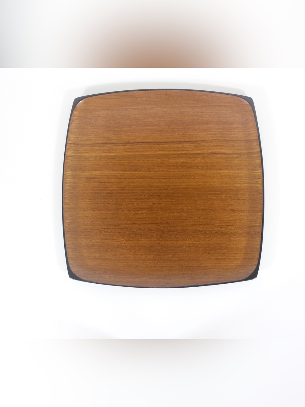 Vintage Bentwood Teak Tray, Japanese Molded Lacquered Wood Danish Modern Scandi